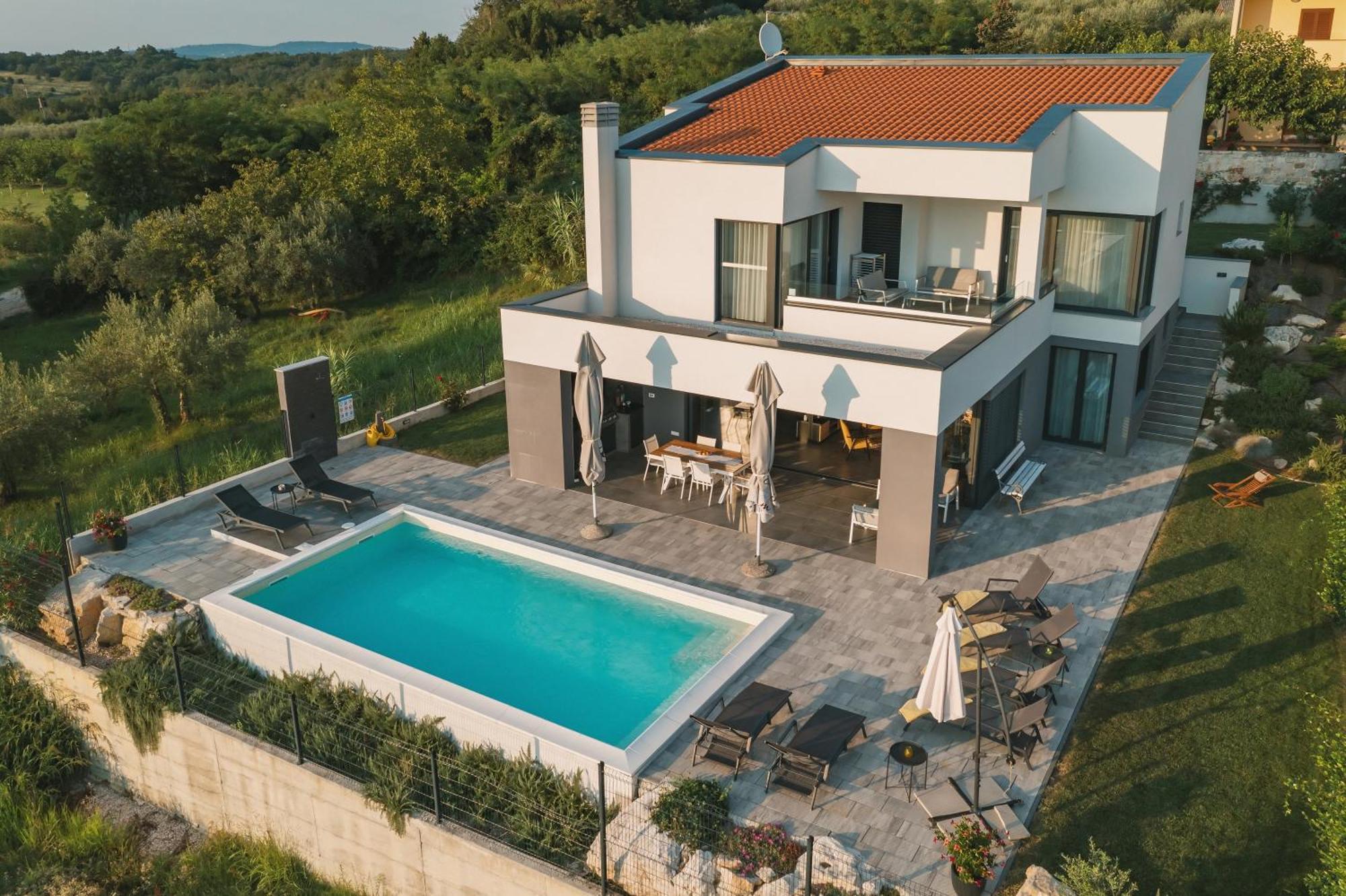 Villa Boiky - Private Pool And Amazing Sea View, Istria Materada Exterior foto